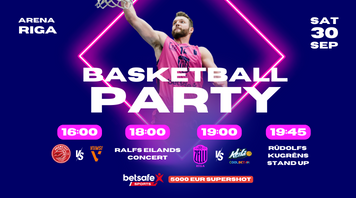 Basketball party: Prometey – Viimsi, Rīgas Zeļļi – Keila Coolbet