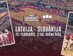 Latvija – Slovākija. FIBA Eurobasket 2025 kvalifikācija