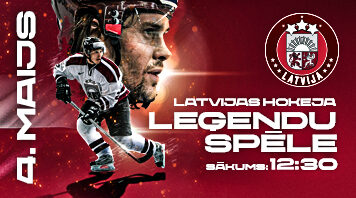 Latvijas hokeja leģendu spēle.