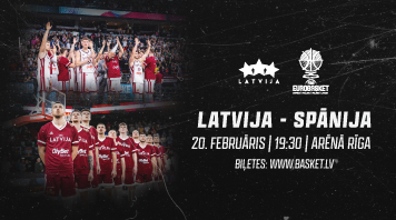 Latvija – Spānija. FIBA Eurobasket 2025 kvalifikācija